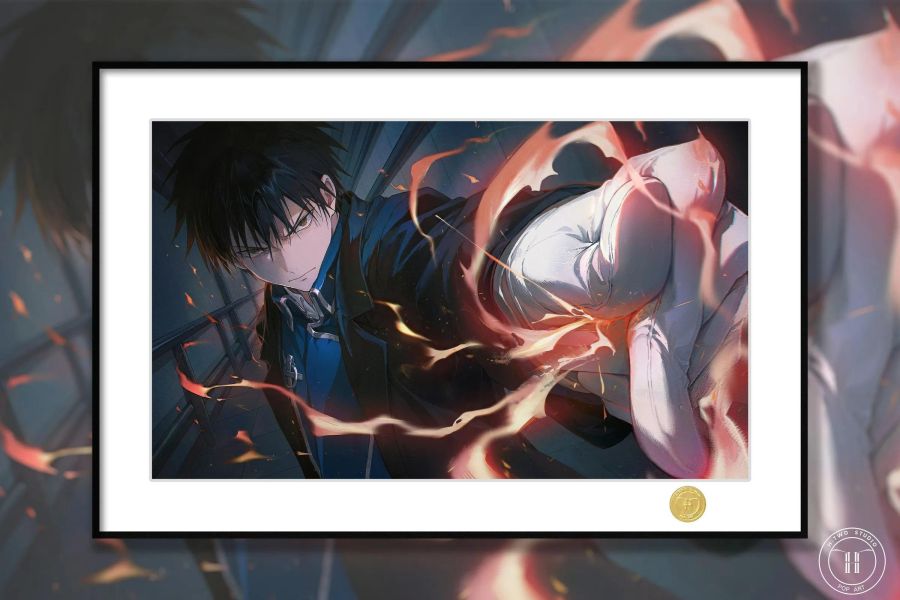 【海外代購】H2 《羅伊馬斯坦》鋼之鍊金術師裝飾畫 