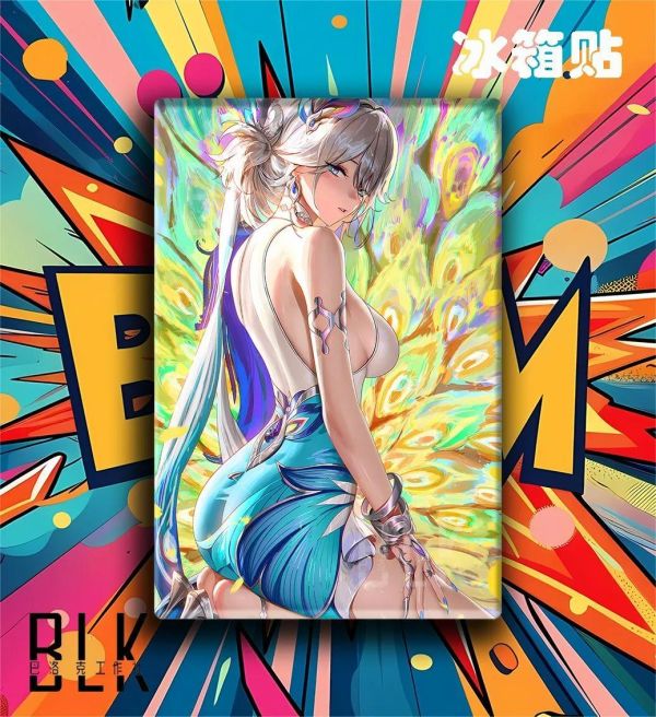【海外代購】巴洛克 《爻光》崩壞：星穹鐵道裝飾畫冰箱貼 