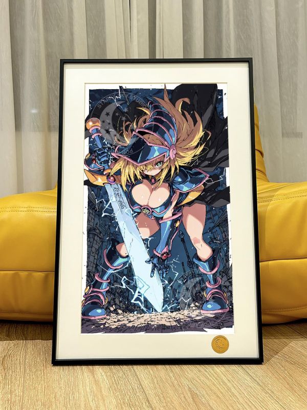 【海外代購】星空 《巨劍黑魔導女孩》遊戲王阿圖姆武藤遊戲海馬三幻神黑暗大法師裝飾畫 