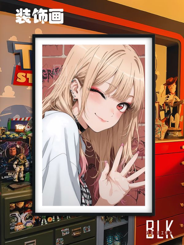 【海外代購】巴洛克 眨眼喜多川海夢更衣人偶墜入愛河瑪琳Marin動漫裝飾畫 