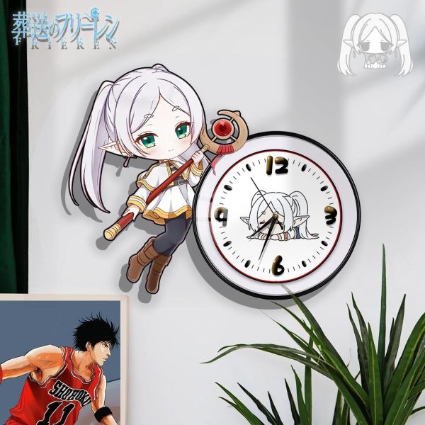 【海外代購】阿喵畫社 芙莉蓮鐘錶 新品靜音異形時鐘 