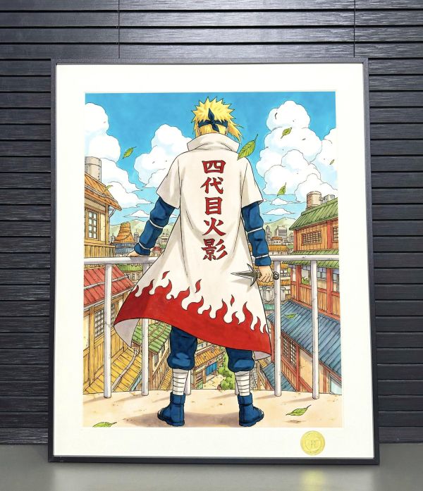 【海外代購】H2 《四代目火影》火影忍者黃色閃光鳴人裝飾畫 