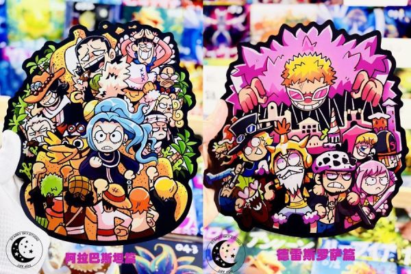 【海外代購】星空 《海賊王超大號冰箱貼》魯夫羅明哥薇薇艾斯薩博老沙op 