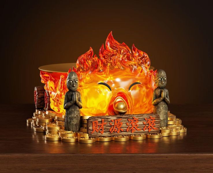 【預定】wawa 招財系列-招財托盤卡西法 