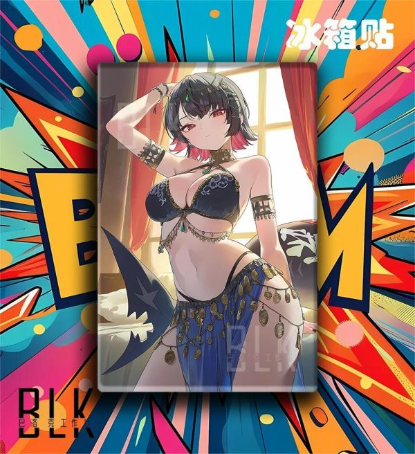 【海外代購】巴洛克《異域鯊魚妹》艾蓮·喬絕區零裝飾畫冰箱貼 