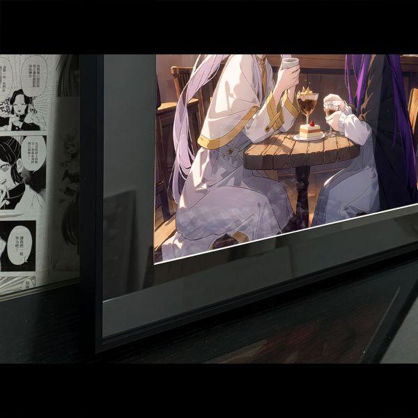 【海外代購】阿喵畫社 芙莉蓮與菲輪 展館級8k超清精裱畫 滑鼠墊 床頭地墊 