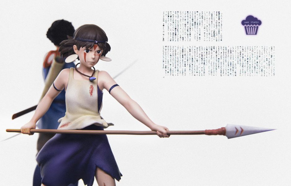 【預定】Cake 宮崎駿系列小比例001 幽靈公主 
