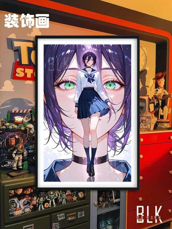 【海外代購】巴洛克《百褶裙蕾塞》鏈鋸人蕾塞篇裝飾畫冰箱貼 