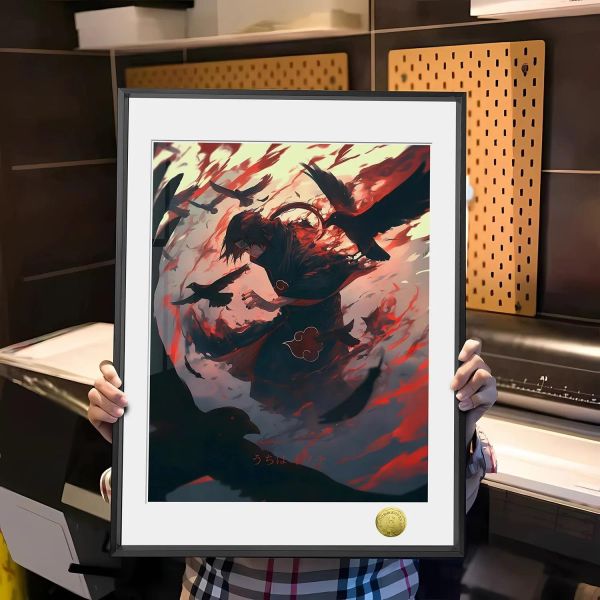 【海外代購】皇呱《烏鴉鼬神》火影忍者宇智波鼬烏鴉鼬神裝飾畫 午睡毯 地毯 