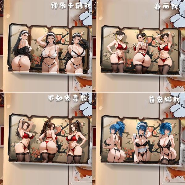 【海外代購】阿喵畫社 動漫冰箱貼第一百一十五彈拳皇屏風系列 高透亞克力磁吸冰箱貼 
