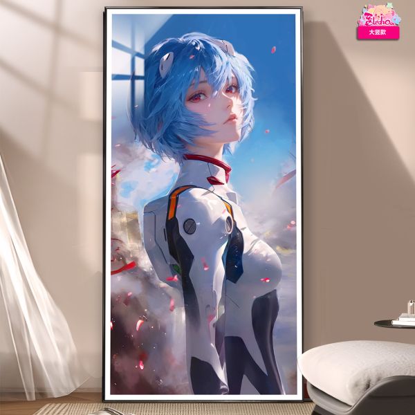 【海外代購】阿喵畫社 EVA 明日香綾波麗 組合超大組合高清裝飾畫 