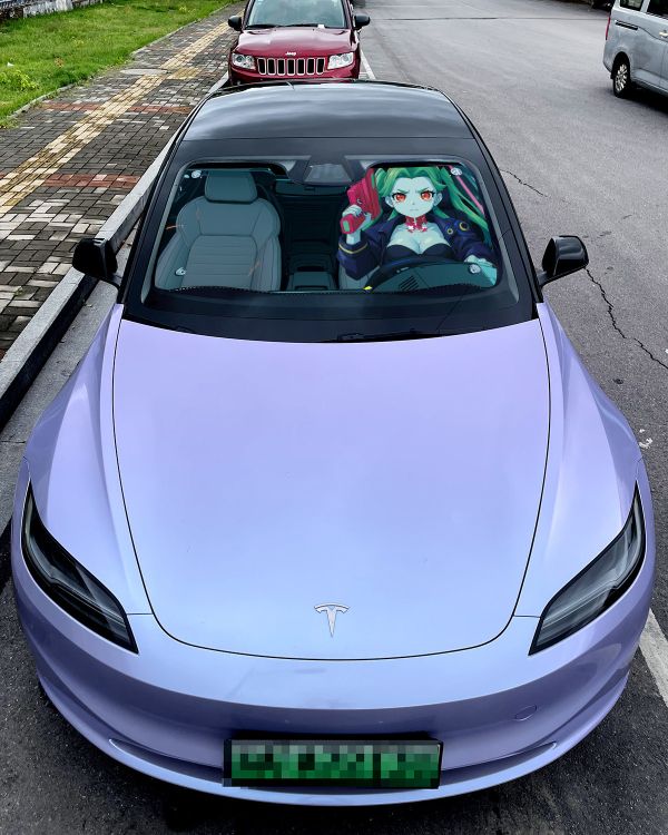 【海外代購】千鳥社 《汽車前擋遮陽—麗貝卡》夏季汽車遮陽防曬前擋開車二次元麗貝卡賽博朋克邊緣行者 