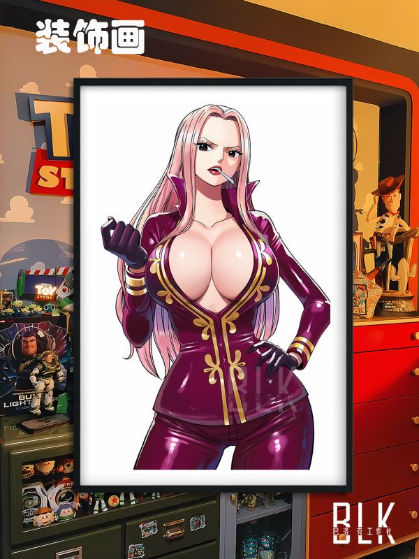 【海外代購】巴洛克 《緹娜》Hina日奈海賊王onepiece黑門檻日奈斯摩格二次元裝飾畫冰箱貼 