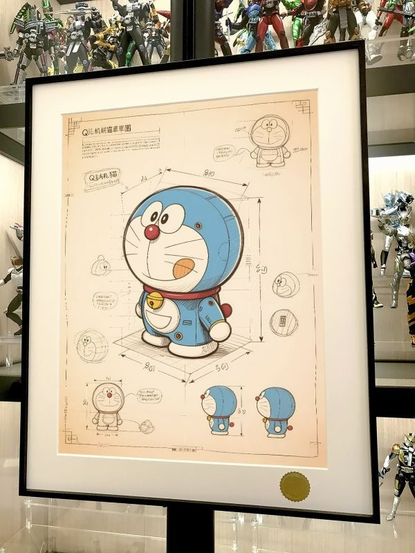 【海外代購】星空 《哆啦A夢設計稿》Doraemon叮噹貓大雄裝飾畫 