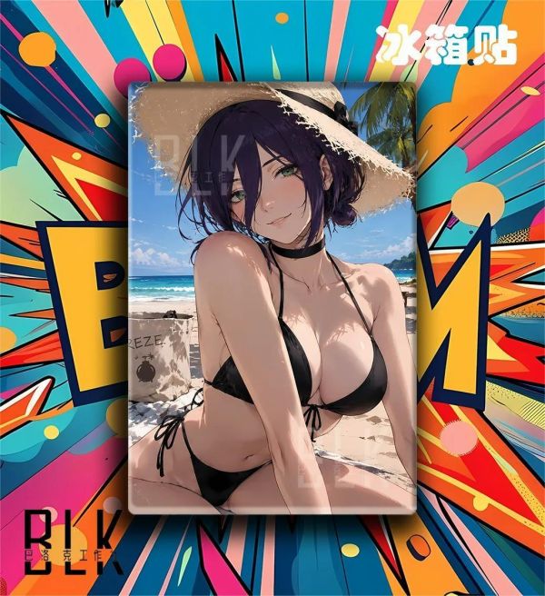 【海外代購】巴洛克 《水着蕾塞》電鋸人reze裝飾畫冰箱貼 