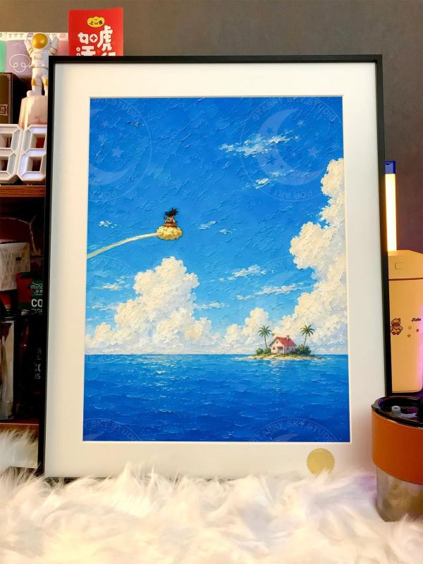 【海外代購】星空 《龜仙屋》七龍珠裝飾畫 
