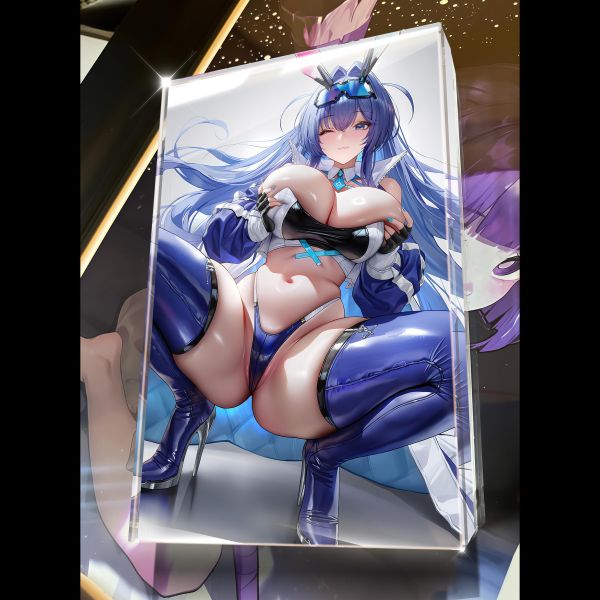 【海外代購】阿喵畫社 第六十九彈動漫卡磚新澤西純享版 亞克力加厚紀念收藏磚卡磚 4公斤大護腕滑鼠墊 