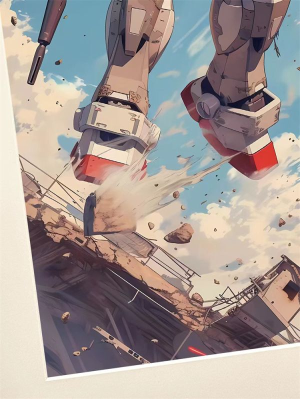 【預定】星空 元祖鋼彈 RX-78-1 機動戰士鋼彈扎古 裝飾畫 