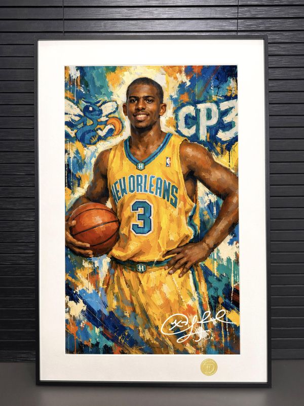 【海外代購】H2 《蜂王保羅》NBA克里斯保羅CP3黃蜂快船隊裝飾畫 