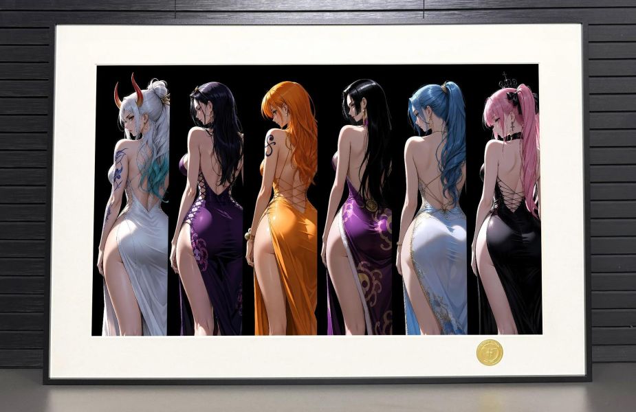 【海外代購】H2工作室 《背影女團》海賊王裝飾畫 