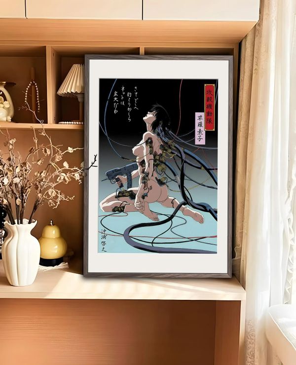 【海外代購】趣物堂《浮世繪草薙素子》攻殼機動隊公安九課隊長裝飾畫 