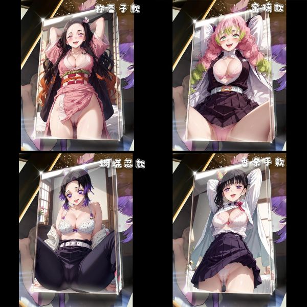 【海外代購】阿喵畫社 第五十三彈動漫卡磚鬼滅之刃 亞克力加厚紀念收藏磚 