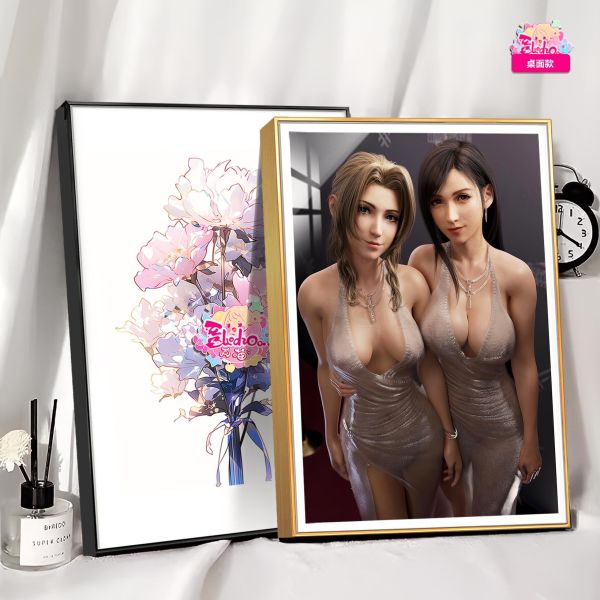 【海外代購】阿喵畫社 女明星 蒂法與愛麗絲裝飾畫 