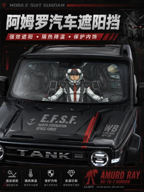 【海外代購】千鳥社《汽車前擋遮陽-阿姆羅駕駛艙》 