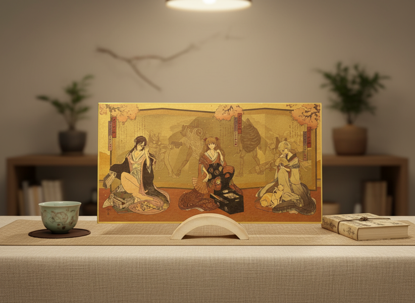 【海外代購】千鳥社 《EVA浮世繪完整版 桌面屏風》 浮世繪EVA新世紀福音戰士綾波麗明日香真希波桌面屏風 