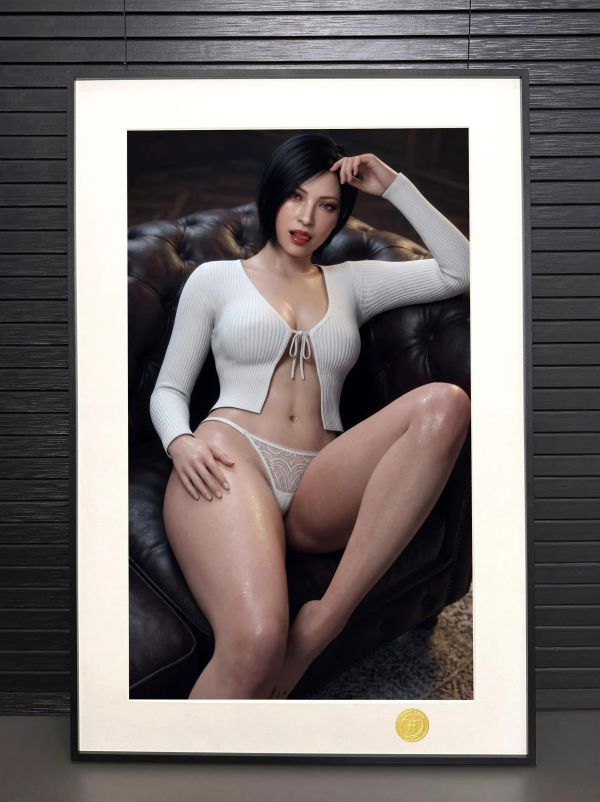 【海外代購】H2工作室《睡衣艾達王》生化危機重製版卡普空裝飾畫 