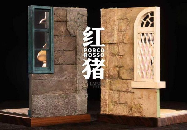 【預定】LAPUTA 紅豬－馬可＆吉娜 藝術擺件系列 宮崎駿動畫電影 
