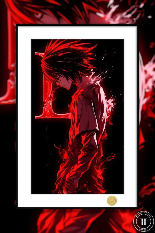 【海外代購】H2 《L》死亡筆記 裝飾畫 