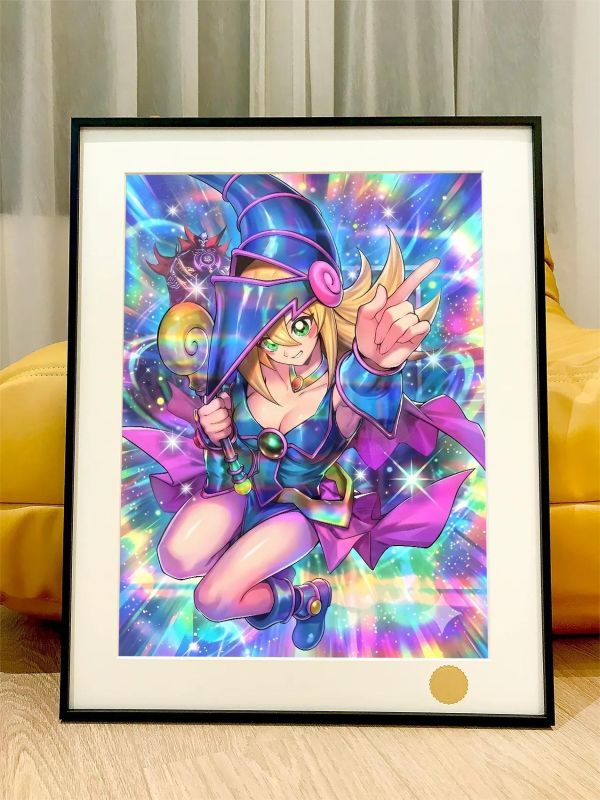 【海外代購】星空《炫彩黑魔導女孩》遊戲王阿圖姆武藤遊戲裝飾畫 