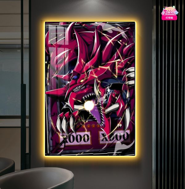 【海外代購】阿喵畫社 破鏡天空龍 超大常亮裝飾燈帶畫 