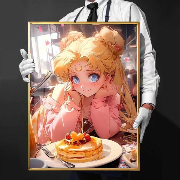 【海外代購】千鳥社 美少女戰士月野兔 水兵月 裝飾畫 01 
