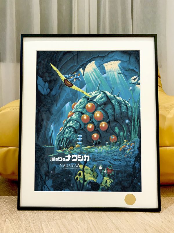 【海外代購】星空 《王蟲》風之谷娜烏西卡Nausicaa桑德拉公主宮崎駿動畫裝飾畫 