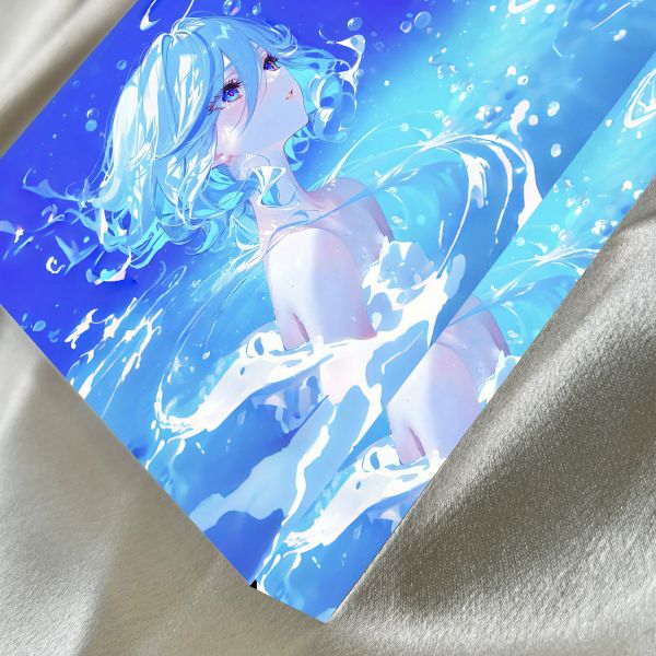 【海外代購】阿喵畫社 深海 芙寧娜 1.9cm厚大雙層透明收藏裝飾磚 