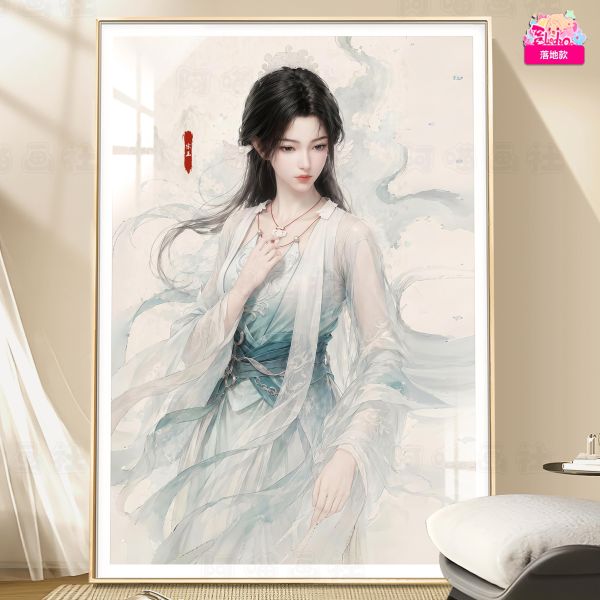 【海外代購】阿喵畫社 國色天香 宋玉仙子 新品8K主題超清裝飾畫 冰箱貼 