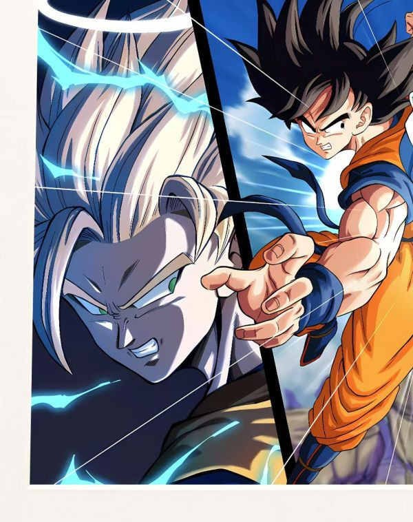 【海外代購】H2 龍珠《悟空貝吉塔》超級賽亞人裝飾畫 