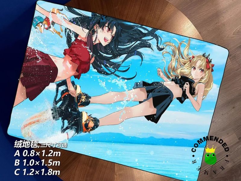 【海外代購】皇呱 《泳裝姐妹》Fate貴族姐妹裝飾畫 午睡毯  地毯 