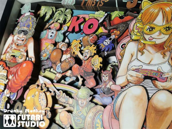 【海外代購】【45/56CM】瑞文 十人草帽團 立體畫01 