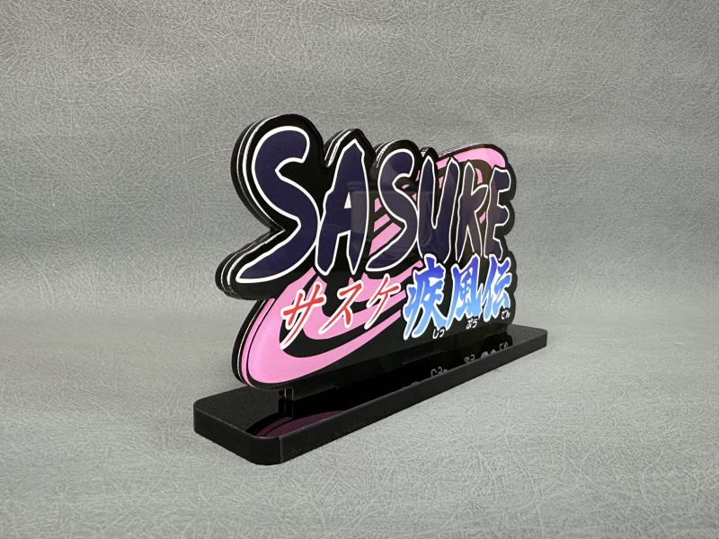 【海外代購】NARUTO 動漫火影忍者 佐助 SASUKE 立體LOGO立牌 