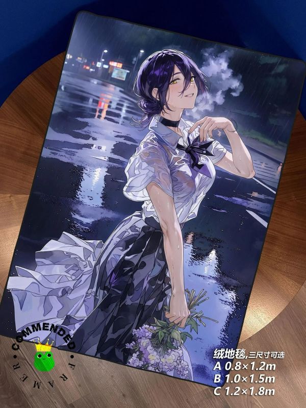 【海外代購】皇呱 《雨中漫步蕾塞》鏈鋸人裝飾畫 午睡毯 地毯 