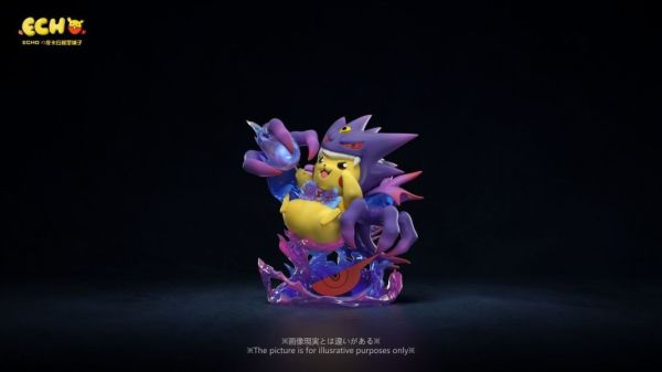 【預定】ECHO 皮模鋪 MEGA耿鬼皮卡丘（三週年款） 
