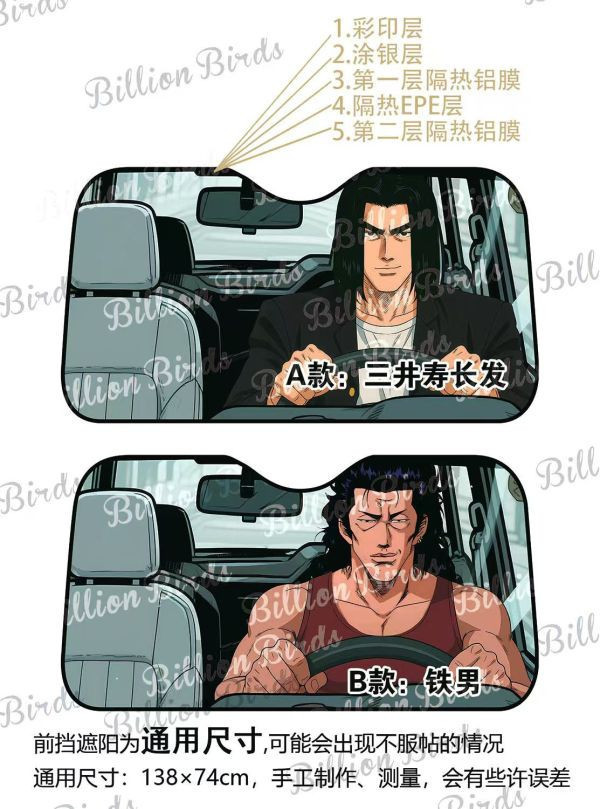 【海外代購】千鳥社 《汽車前擋遮陽-三井壽和鐵男》灌籃高手 