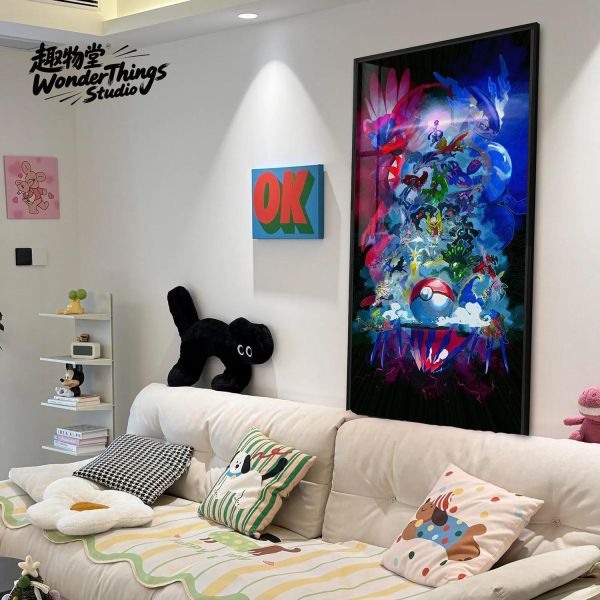 【海外代購】趣物堂《傳說中的寶可夢》晶瓷裝飾畫 