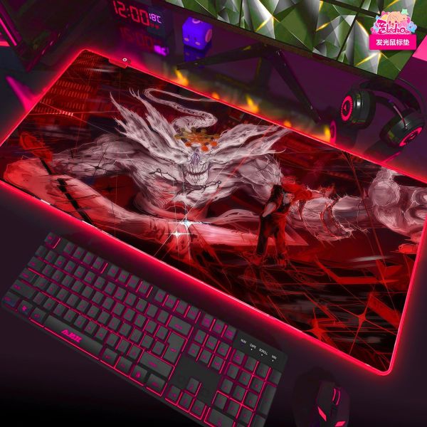 【海外代購】阿喵畫社 宿儺對戰魔虛羅 無限斬擊 咒術回戰新品異形套組裝飾畫 床頭地墊 發光滑鼠墊 