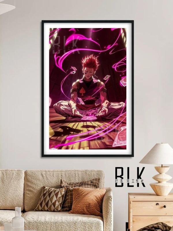 【海外代購】巴洛克《飛牌西索》全職獵人裝飾畫冰箱貼 