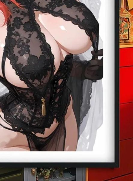 【海外代購】巴洛克 《黑紗瑪奇瑪》裝飾畫 鏈鋸人 