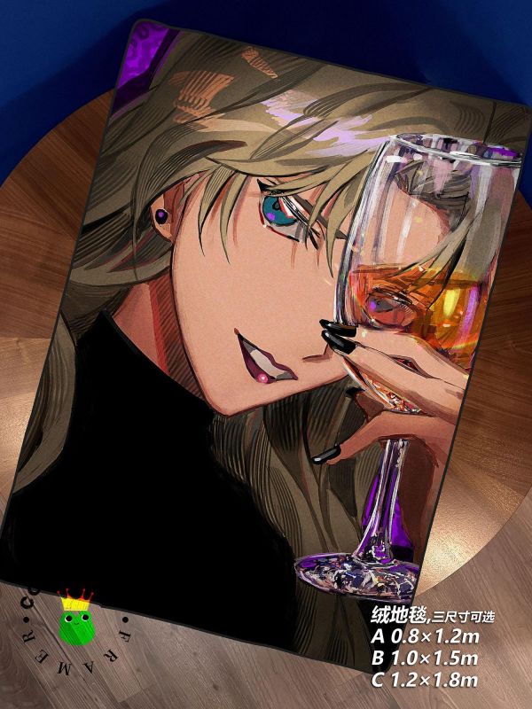 【海外代購】皇呱 《酒中秘密》 名偵探柯南貝爾摩德酒中秘密同人周邊裝飾畫 午睡毯 地毯 